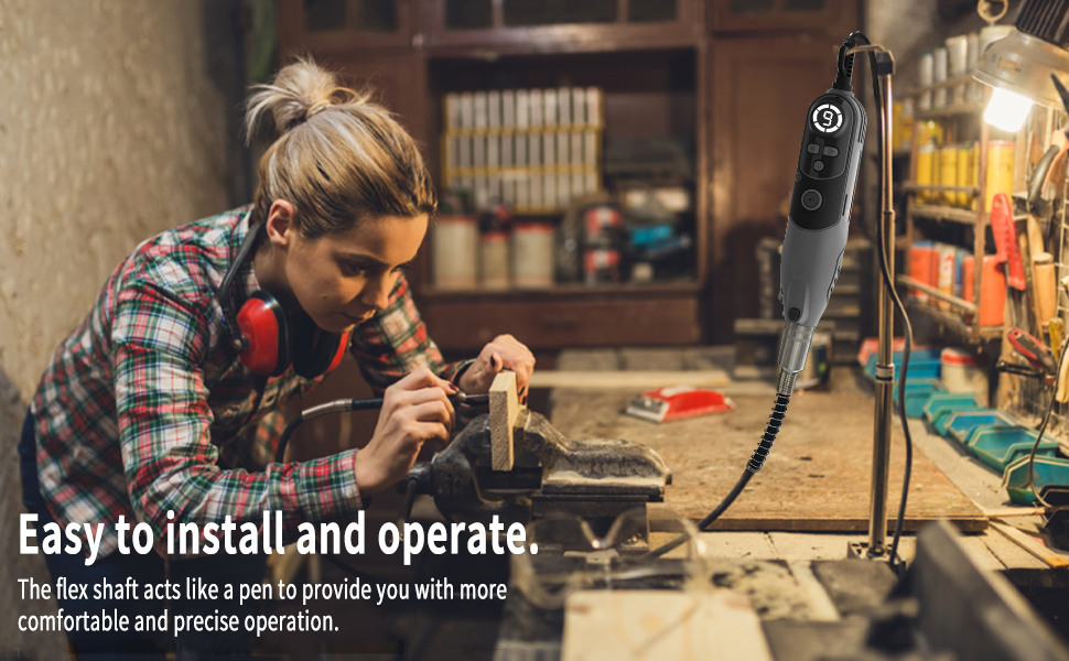 HARDELL Rotary Tool Kit, 6 Variable Speed Power Rotary Tool with 178