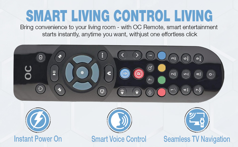 New Replacement Sky Q Voice Remote Control Compatible with All Sky Q ...