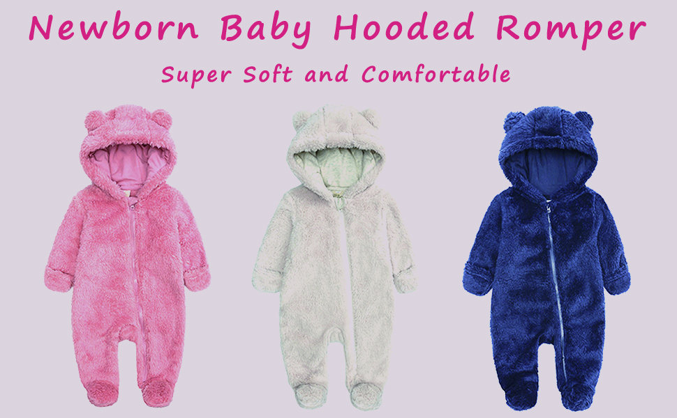 baby hooded romper