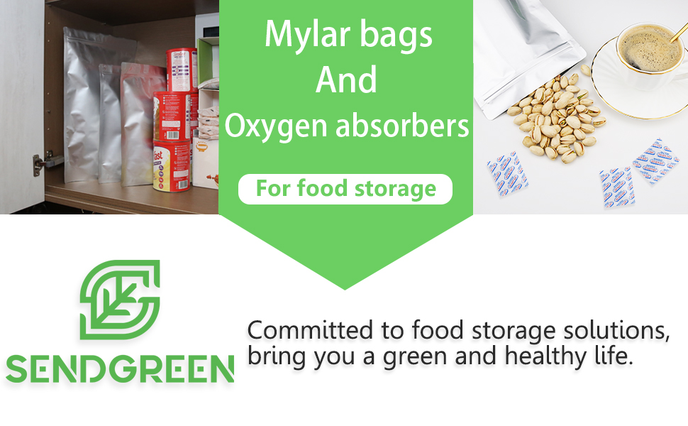 SENDGREEN 400CC Oxygen Absorbers for Food Storage (10X10