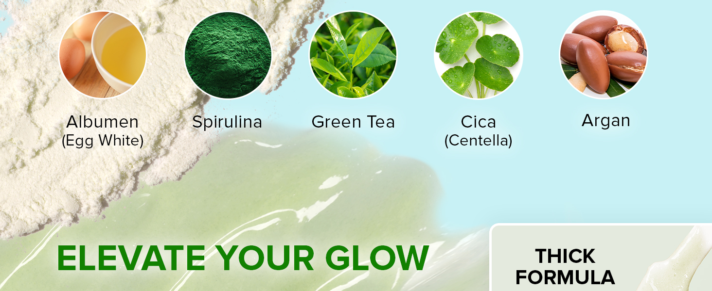 Ebanel Collagen Peptide Infusion Mask 8 pack, All in one facial kit, egg white albumen, spirulina