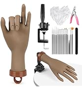 Yokilly Practice Hand for Acrylic Nails, Bendable Soft Nail Practice Hand, Flexible Plastic Nail ...