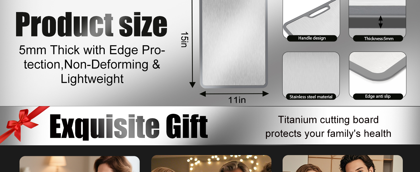 kitchen cutting board; cutting board stainless steel; cutting board dishwasher safe;