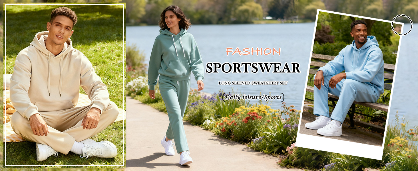 Hoodie and matching casual pants.