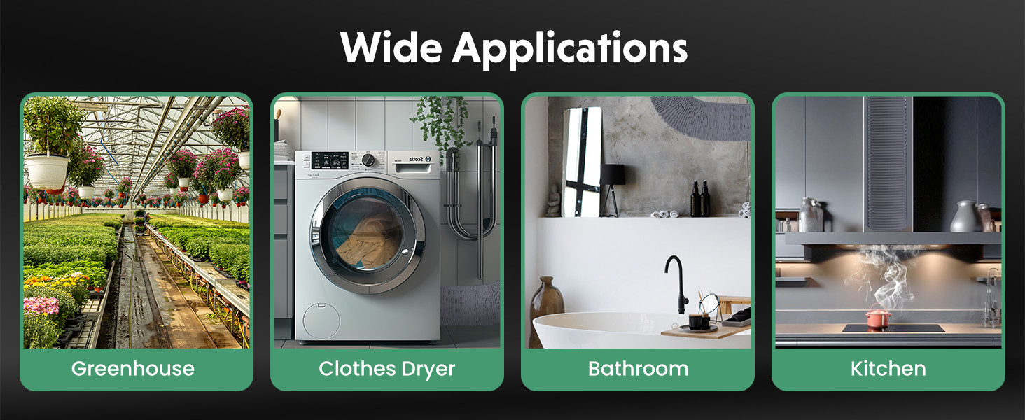 InfiniPower 3Inch Aluminum Ducting, Dryer Vent Hose HeavyDuty Three