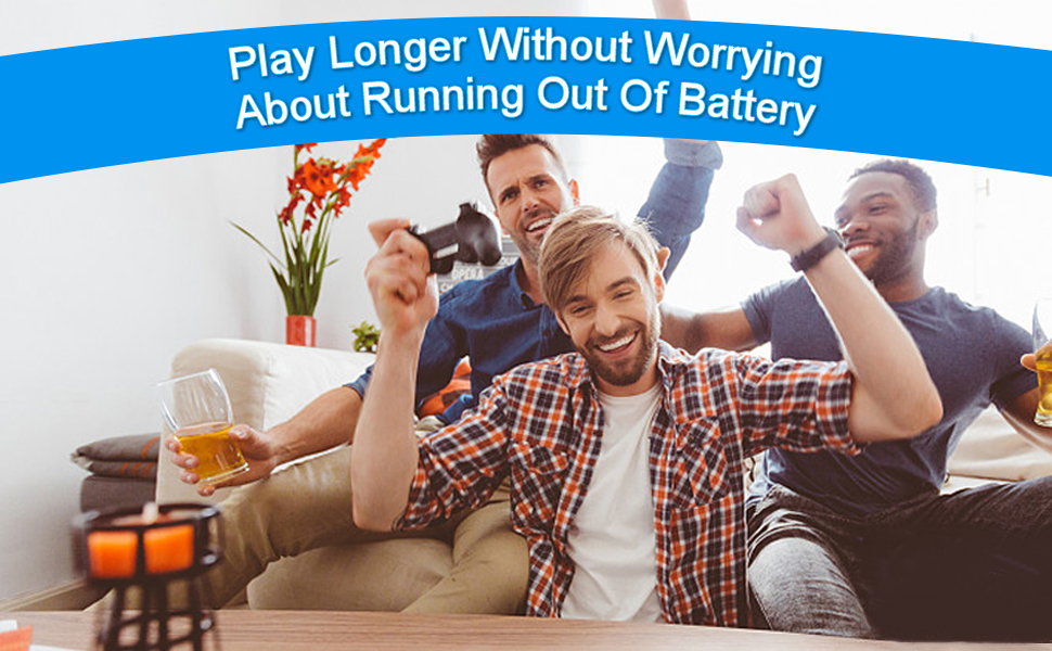 3.7V 3600mAh Battery Replacement for wii u Gamepad, Rechargeable