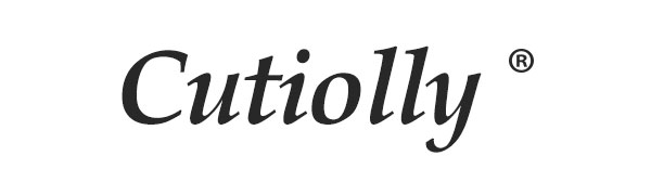 que muestra el nombre de la marca «Cutiolly» en fuente negra estilizada con