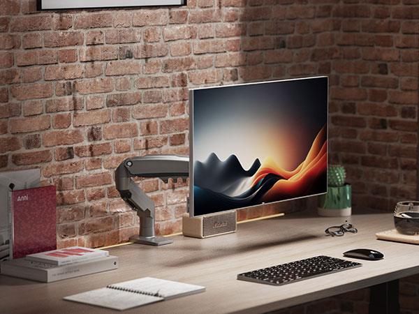 NB ERGONOMIC モニターアーム ライト付き 60インチまで対応 NB ERGONOMIC モニターアーム ライト付き 60インチまで対応