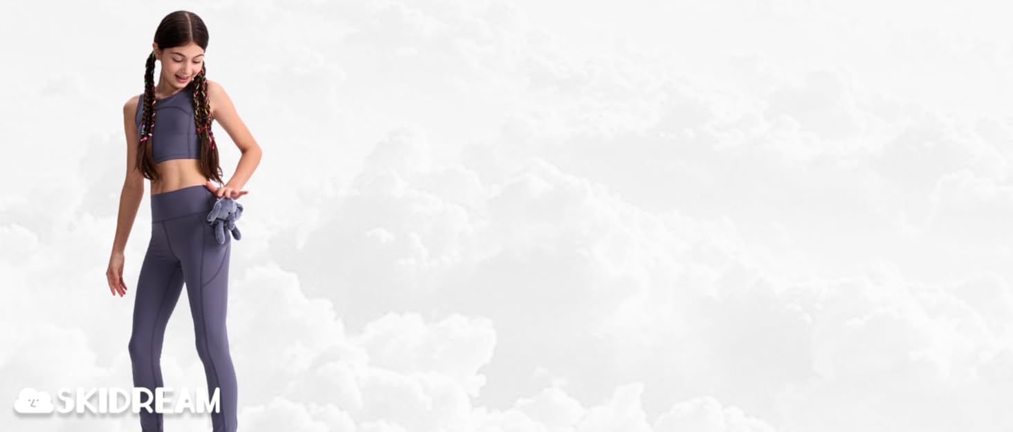 3 Pack Girls' Leggings with Pockets, Ankle Length Athletic Yoga Pants for Kids Clothes 2 hpp