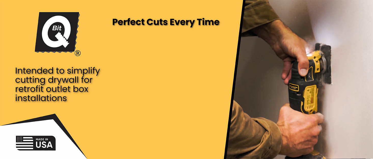 QBit Outlet Square Slot Cutter Box for Oscillating Power