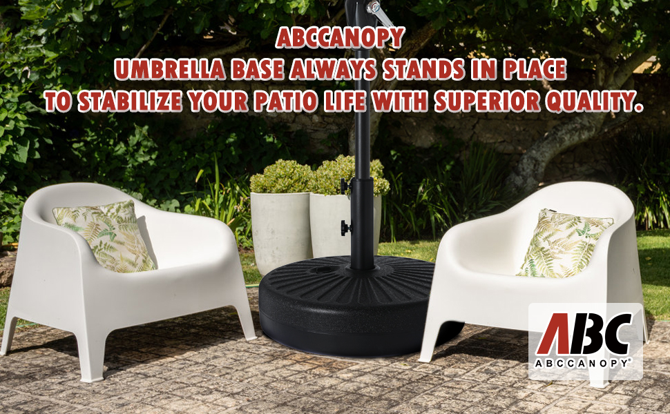 ABCCANOPY Heavy Duty 35lbs Patio Umbrellas Base with