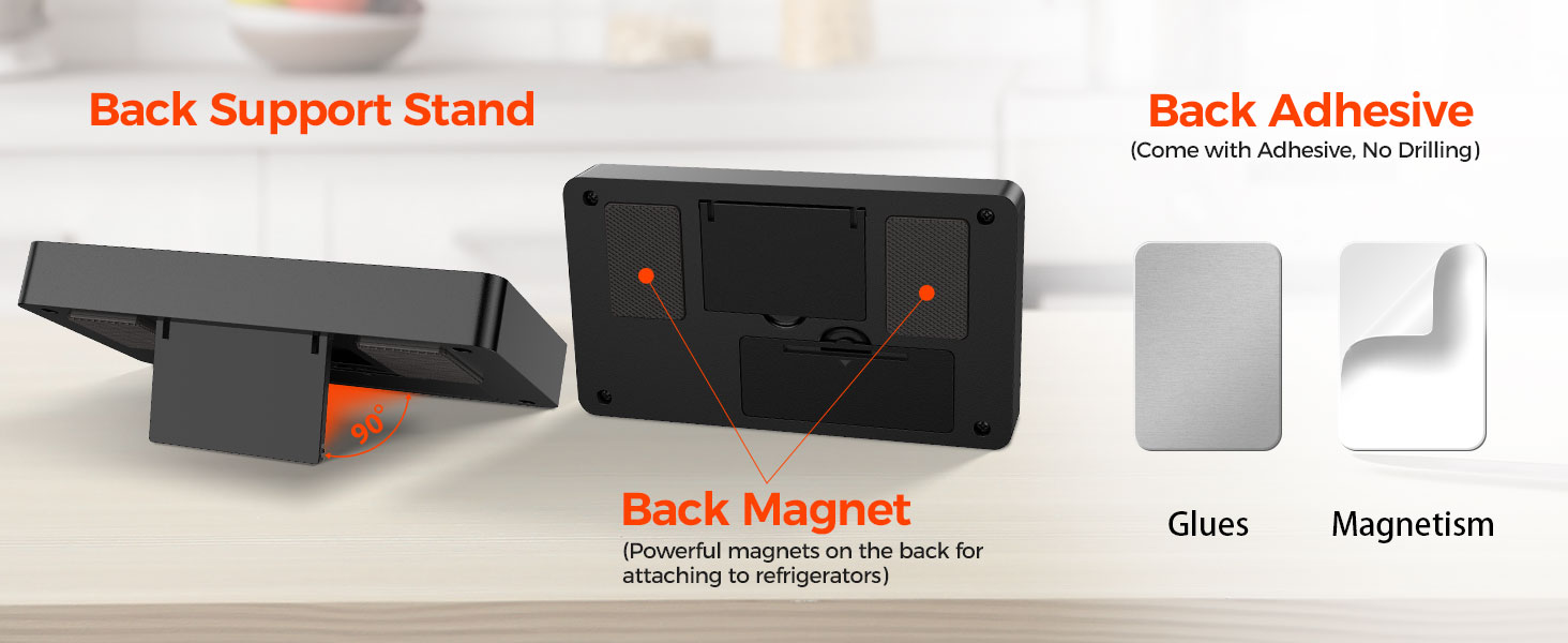 food scale with nutritional calculator with back adhesive