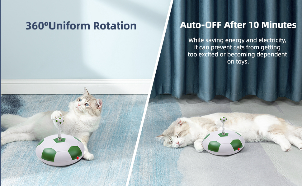Cat Interactive Toys, Automatic Cat Toys for Indoor Cats, Electric 360
