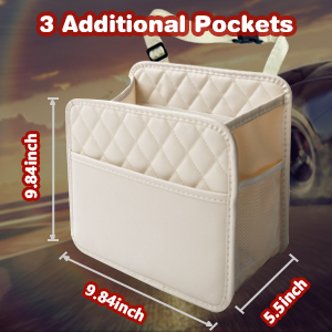 car organizer backseat beige