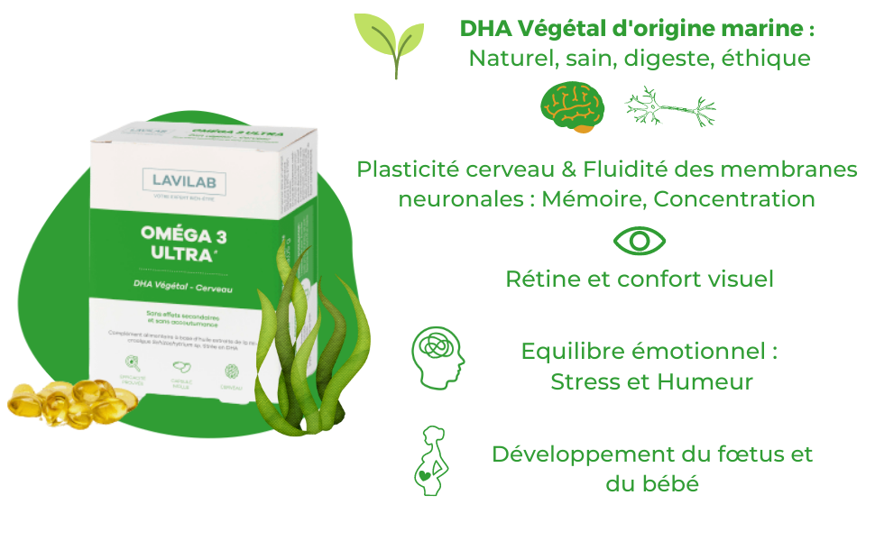 Oméga 3 DHA algues complément