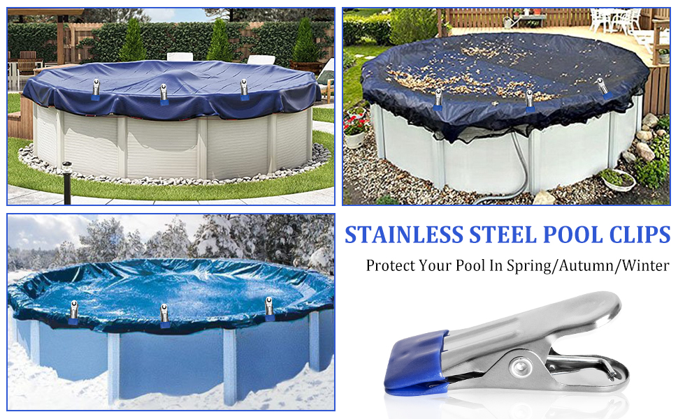 50PCS Pool Cover Clamps Clips for Above Ground Swimming