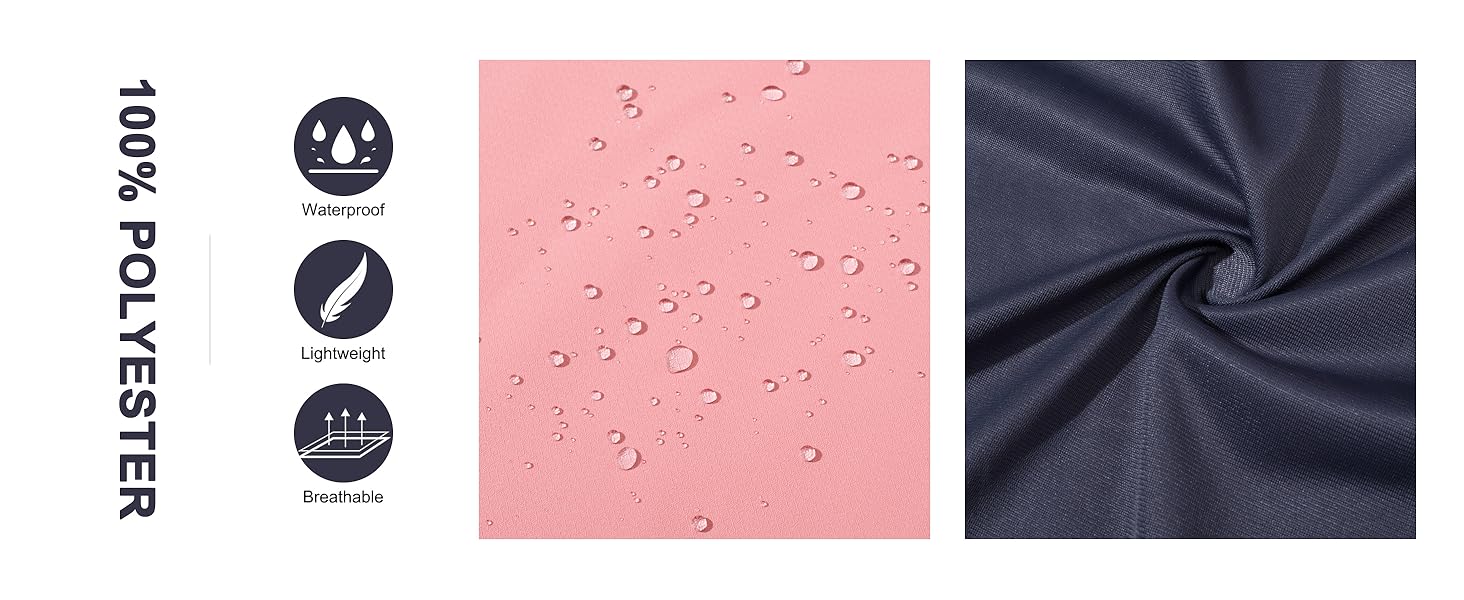 Rain Jacket Womens Waterproof Cycling Jacket Lightweight Outdoor Windbreaker Hooded Ladies Jacket