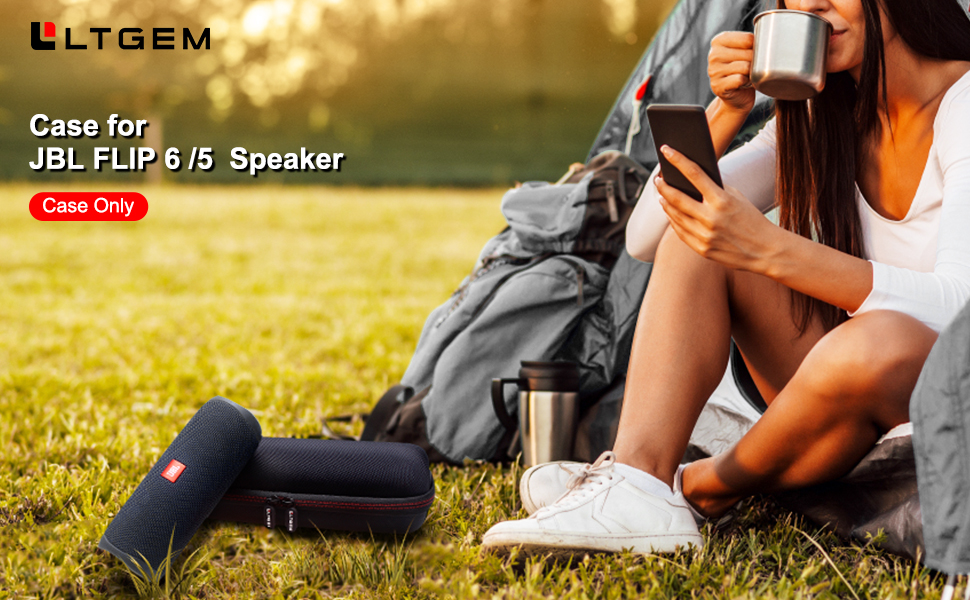 L LTGEM Case for JBL FLIP 6, FLIP 5 Speaker Portable Travel Case