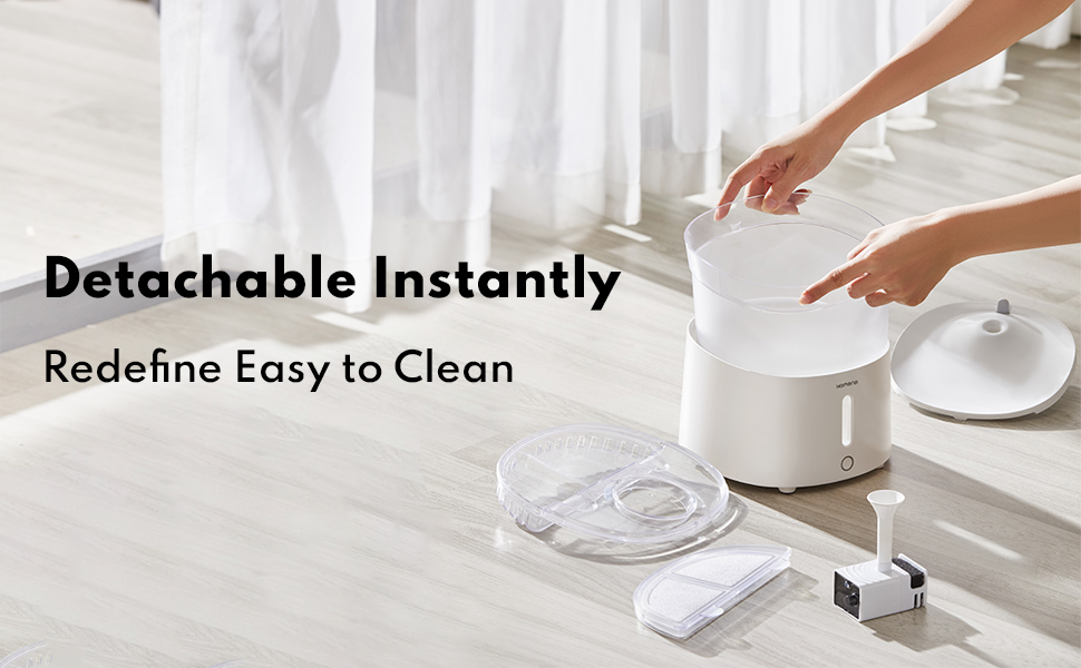 Detachable Instantly, Redefine Easy to Clean