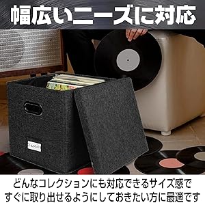 【レコードケース込み】 レコード　まとめ売り　ハウス　テクノ　DJ ジャンク Amazon｜Boono レコード専用 レコードケース レコードボックス