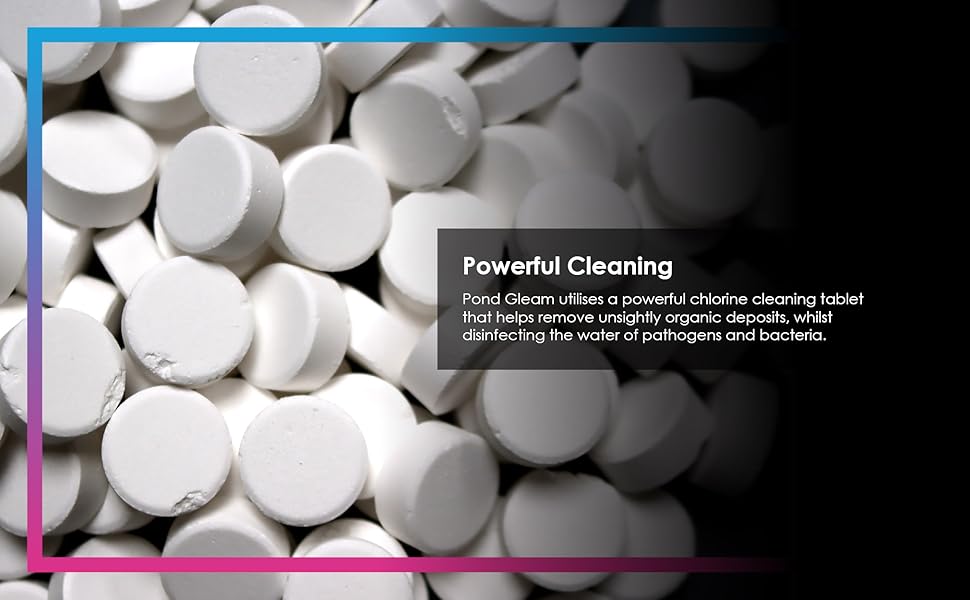 NT Labs Pond Gleam Tablets, Water Feature Cleaning Tablets, Restores