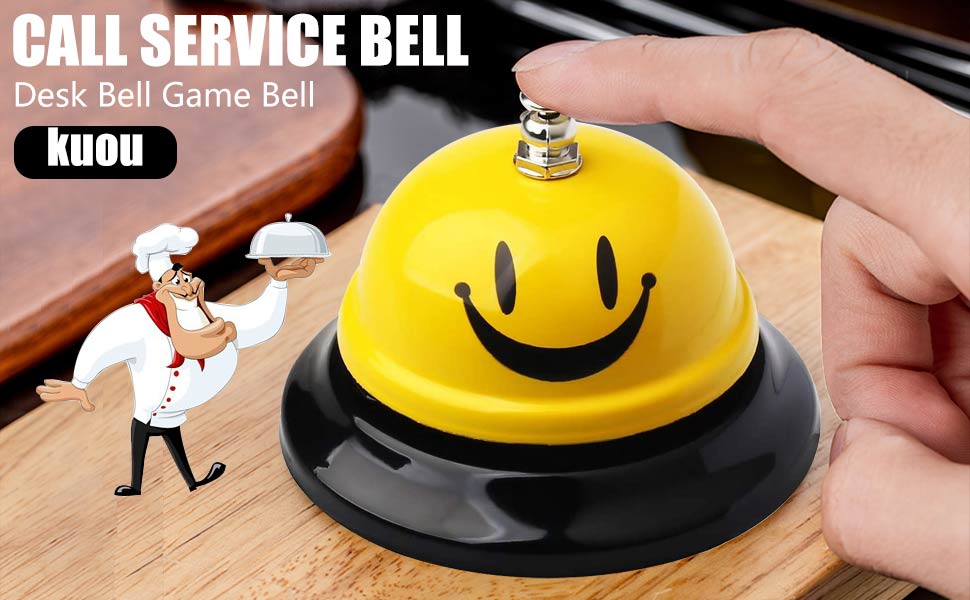 kuou Call Service Bell, Desk Bell Game Bell, Reception Areas Bells for
