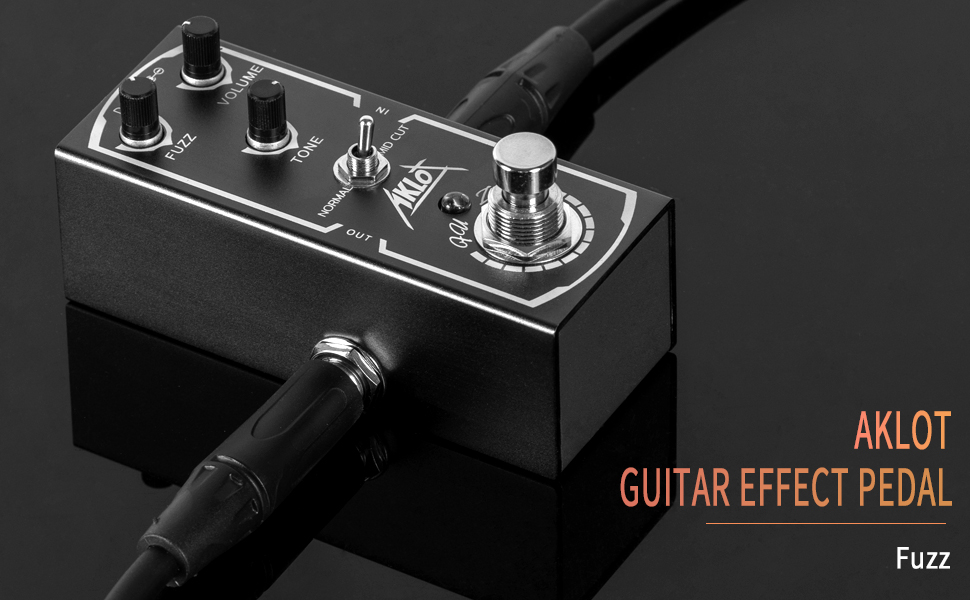 Fuzz Guitar Pedal, AKLOT Electric Effects Pedals Mini