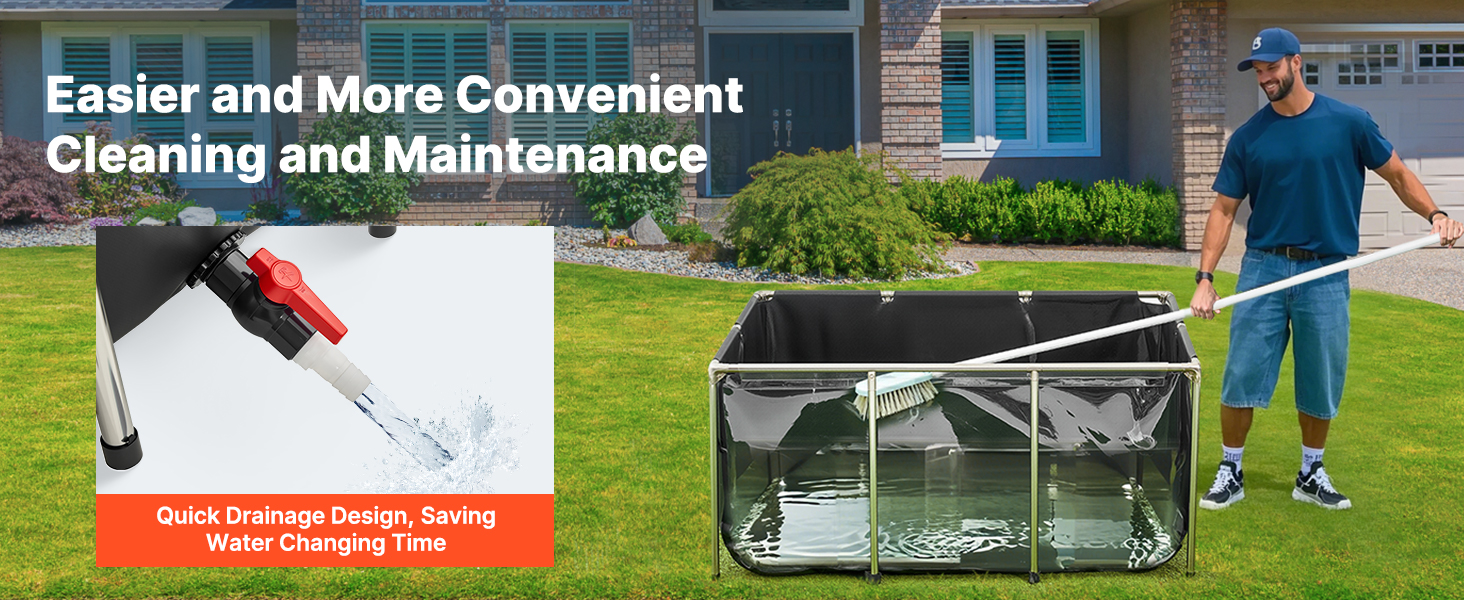 above ground fish pond