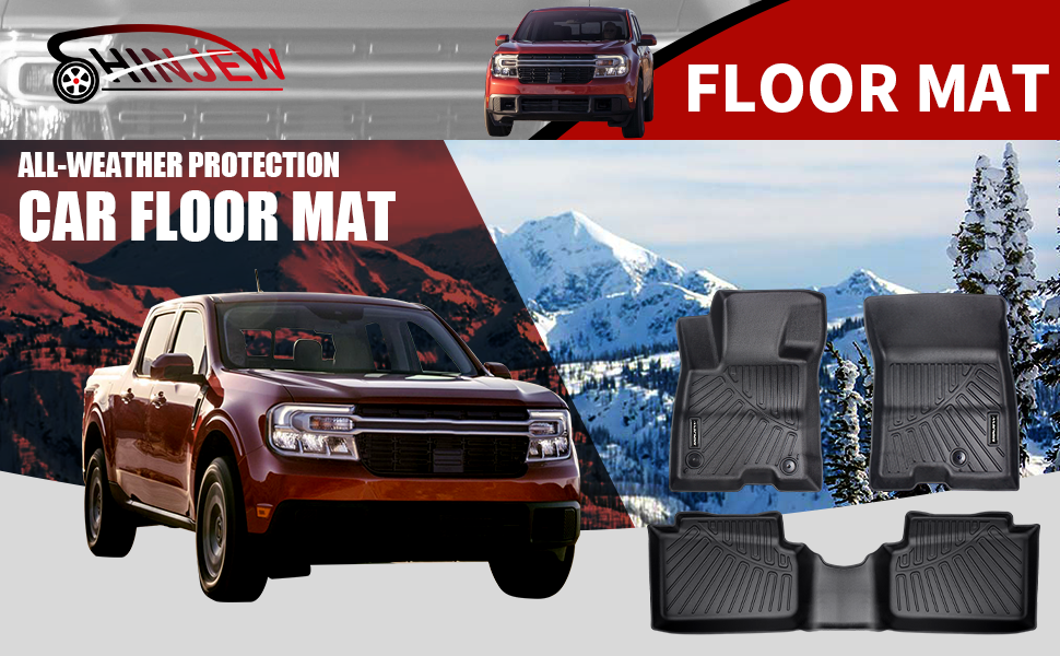 SHINJEW Floor Mats Compatible with Ford Maverick Hybrid