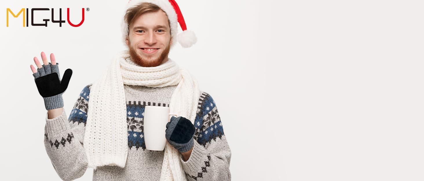 flip top fingerless gloves