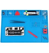 STREBITO Soldering Mat Electronics Repair Mat, Silicone Work Mat Heat Resistant 932°F, Magnetic M...