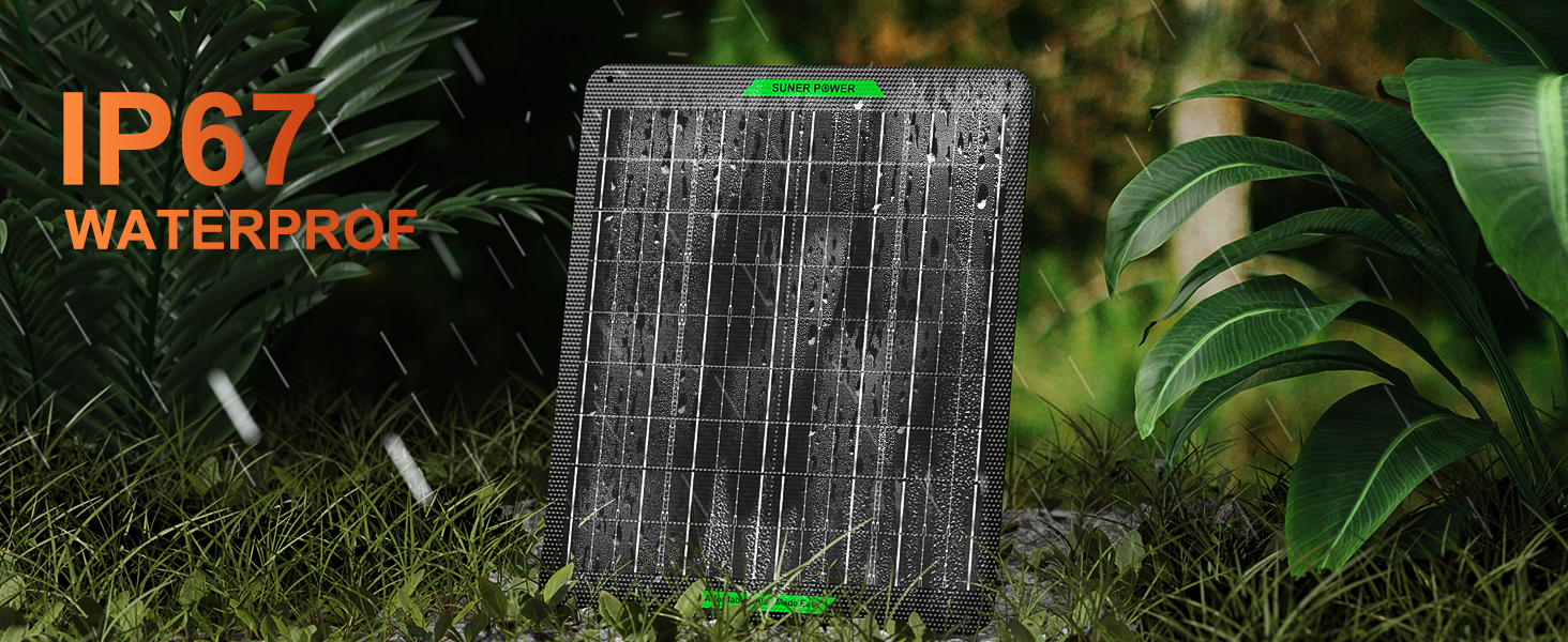 solar battery charger 12 volt waterproof