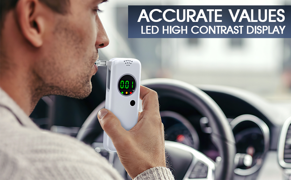 YYBNN Breathalyzer,Portable Breathalyzers for Alcohol with LCD Display,ProfessionalGrade