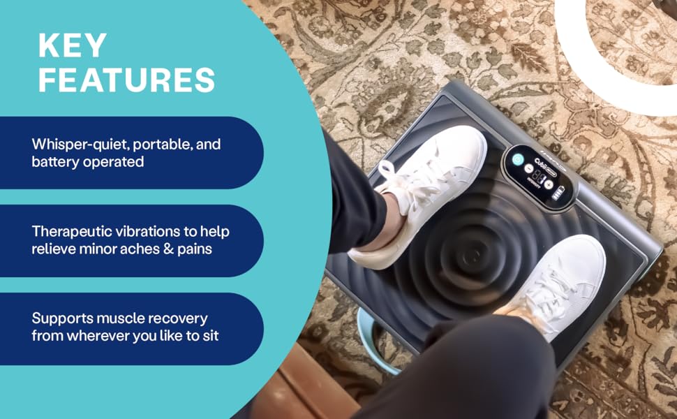 Cubii Revive Foot and Lower Leg Massager, CordFree