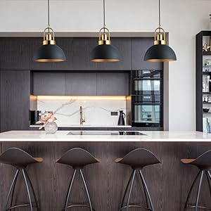 black pendant light
