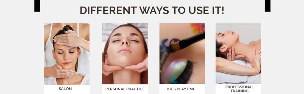 D-DIVINE MakeUp Face Mannequin Dummy Head Reusable for Makeup Practice Model Massage Dummy SPN-FOR1