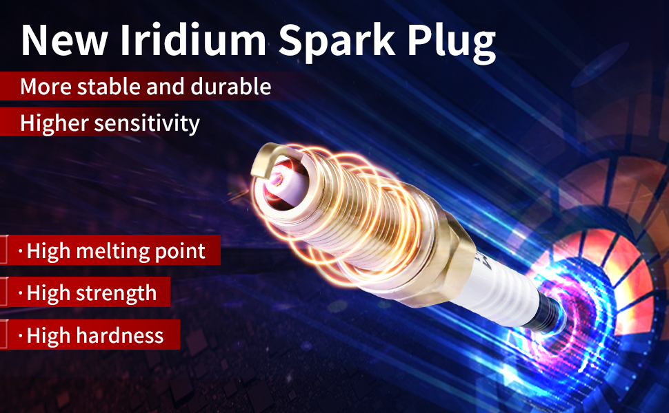 Juicery Iridium Spark Plugs Automotive Replacement IZFR6K11 9807B5617W