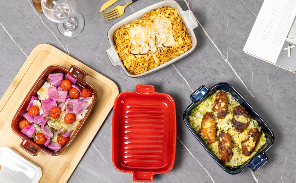 Small Baking Dishes for Oven, Individual Casserole Dishes