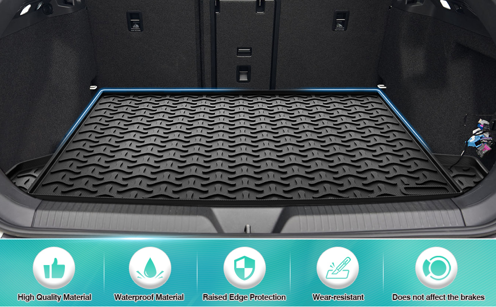 Mixsuper Custom Fit Floor Mats & Cargo Liner for 2021 2022 Volkswagen ID.4 (Only