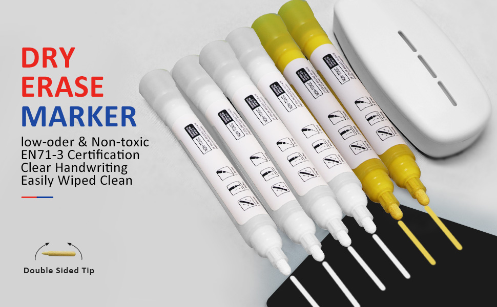 Dry Erase Erasers with Free 6 Liquid Chalk