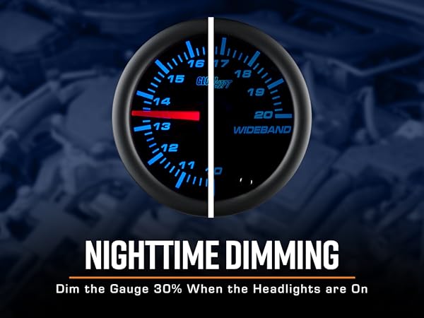Amazon.com: GlowShift Black 7 Color Analog Needle Wideband