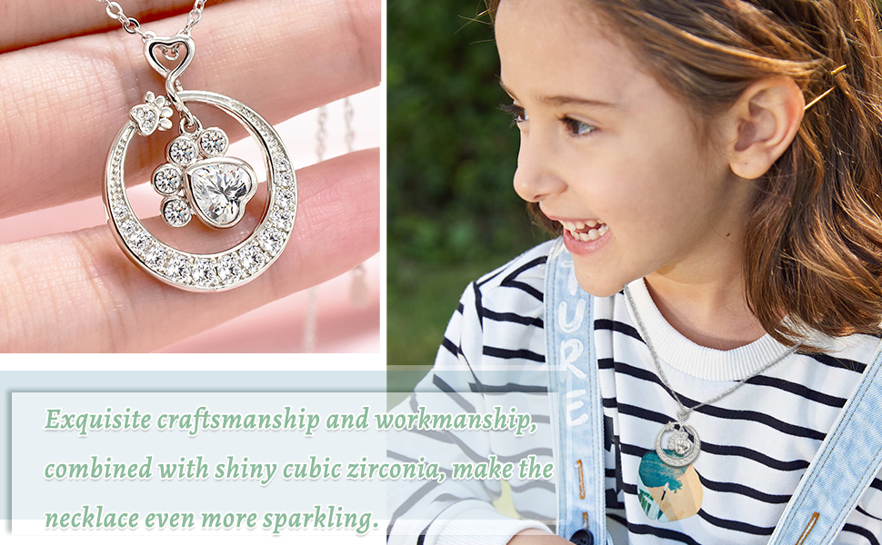  Cubic Zirconia Dainty Cute Adjustable Necklace