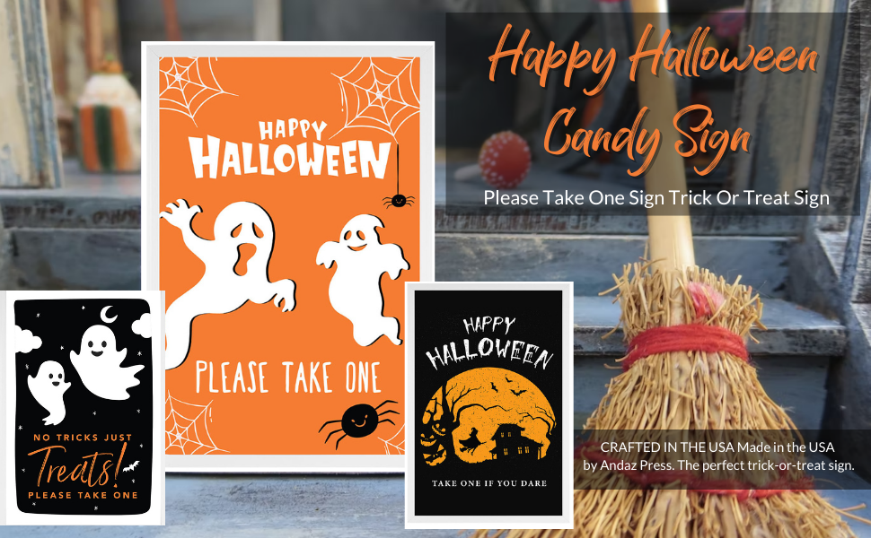 amazon-com-andaz-press-happy-halloween-candy-sign-please-take-one-halloween-sign-trick-or-treat-sign-no-tricks-just-treats-ghosts-halloween-porch-help-yourself-signs-indoor-outdoor-12-x-18-inch for Halloween Please Take One Sign Free Printable Amazon.com: Andaz Press Happy Halloween Candy Sign Please Take One Halloween Sign Trick Or Treat Sign No Tricks Just Treats Ghosts Halloween Porch Help Yourself Signs Indoor Outdoor 12 X 18 Inch for Halloween Please Take One Sign Free Printable