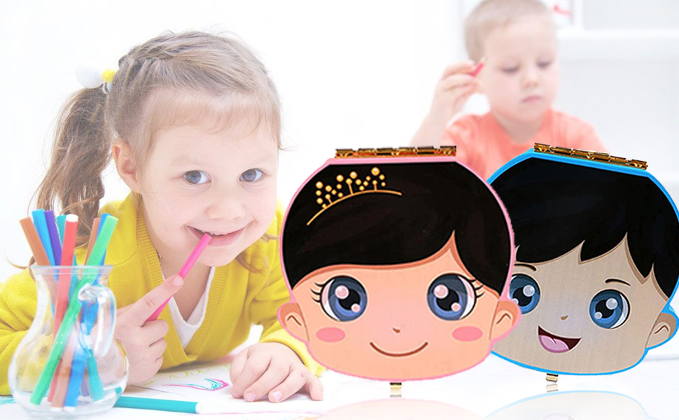 Tooth box for milk teeth boy personalised