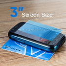 3-inche screen