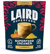Laird Superfood Non-Dairy Original Superfood Turmeric Coconut Powder Coffee Creamer, Gluten Free,...