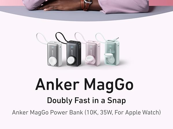 Anker MagGo Power Bank for Apple Watch白 Amazon.com: Anker MagGo Power Bank for Apple Watch