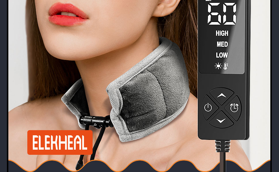 Neck Pain Relief Heated Neck Wrap, Weighted Neck Heating