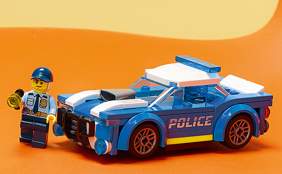 LEGO 60312 City La Voiture de Police, Jouet pour Enfants des 5 ans avec  Minifigure Officier, Idée de Cadeau, Série Aventures - ADMI