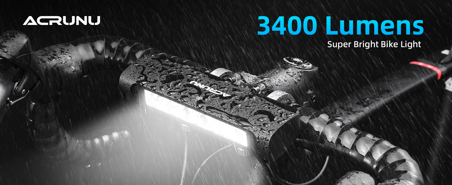 3400 lumens bike light